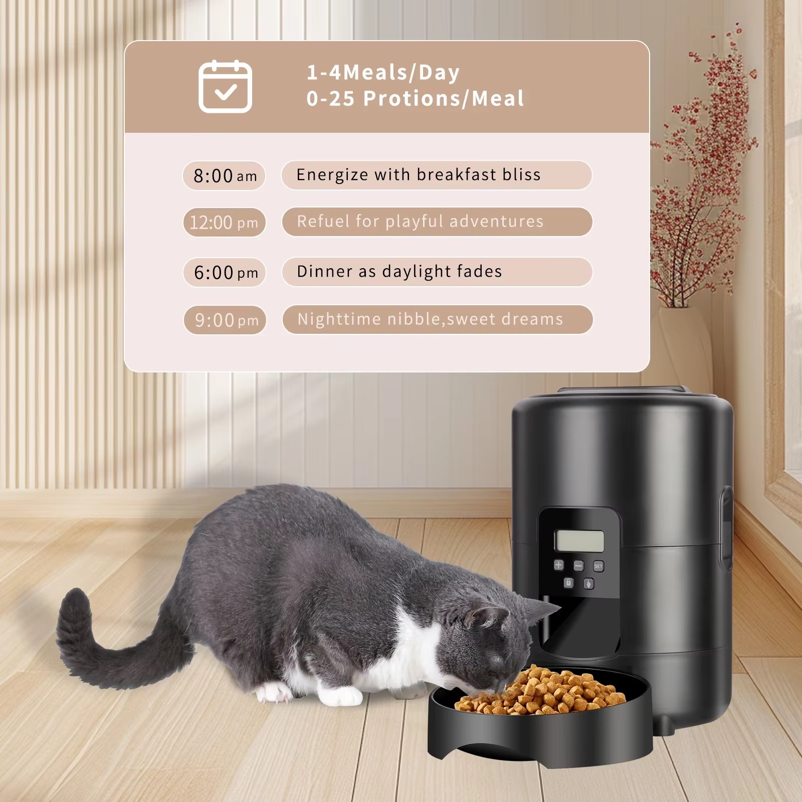 Distributore Automatico di Cib - Automatic Pet Feeder recensione e prezzo